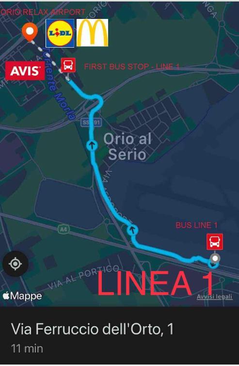 Апартаменты Orio Relax 24H Airport 1 - 3 Minute From Arrival By Bus Бергамо Экстерьер фото